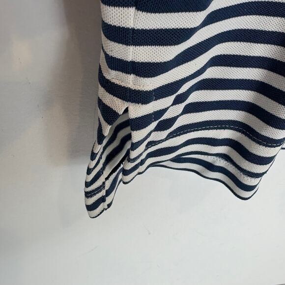 Peter Millar -Summer Comfort Lightweight Blue Striped Golf Polo - Men's Size Med - Picture 7 of 7